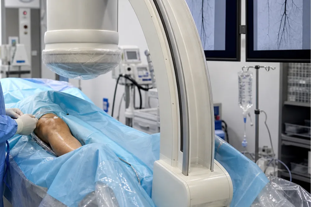 Estudios angiograficos con arco en C en Naucalpan